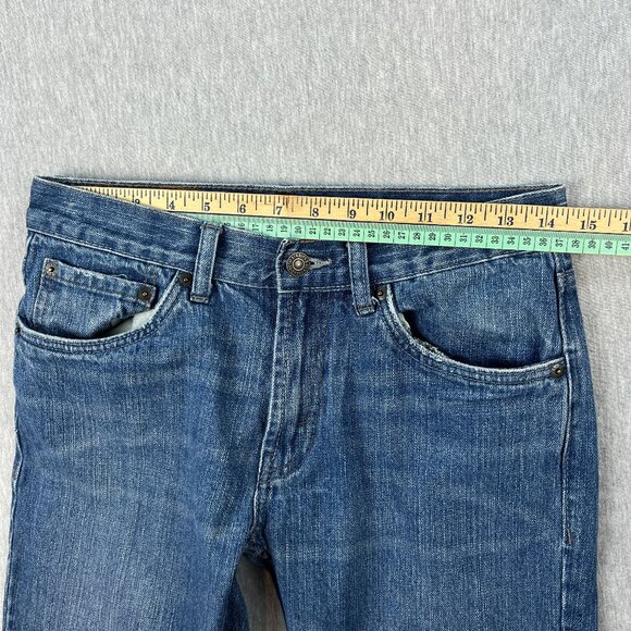Levis 527 Bootcut Jeans Kids 16 Reg 28x28 100% Cotton Denim Blue Cowboy Ranch - Picture 10 of 15